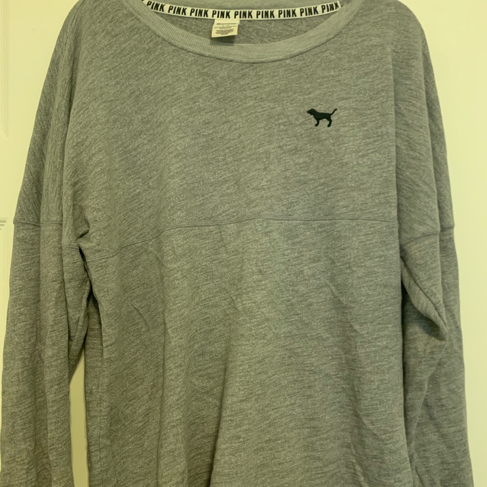 PINK crew neck sweater size large
